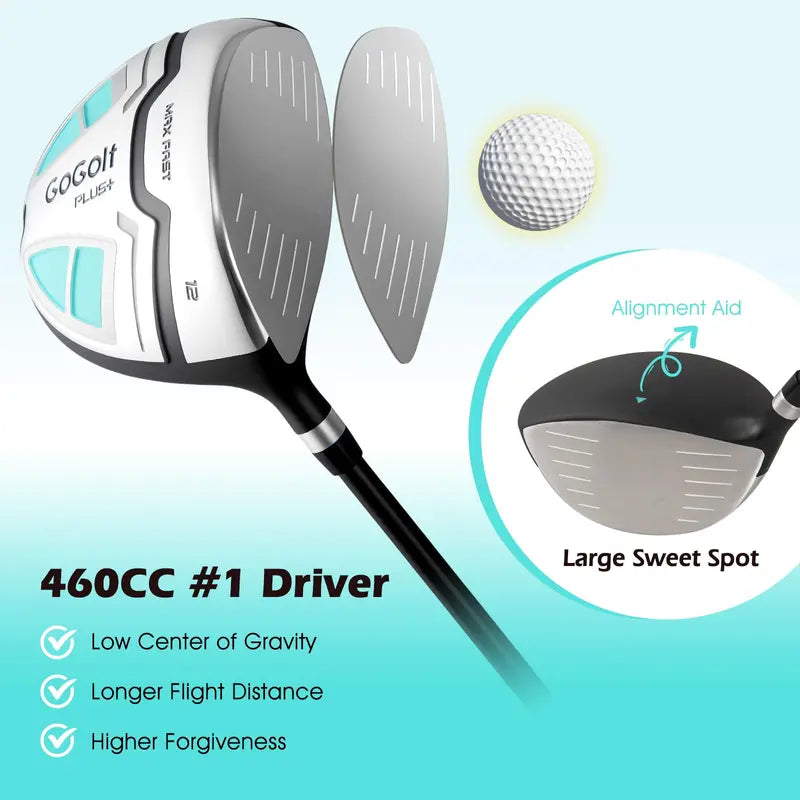 Women's Complete Golf Set – 12-Piece Right-Handed Ladies' Club Collection
