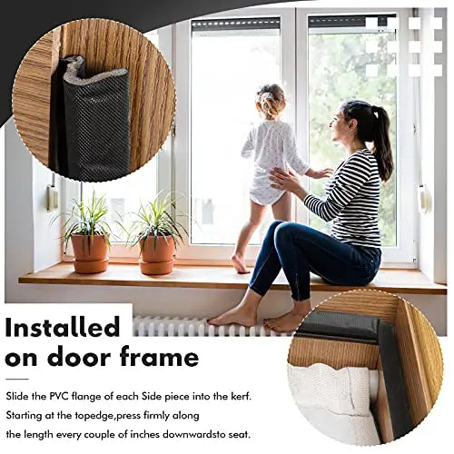 V-Shaped Kerf Door Seal Strip – Sound-Dampening Foam Weatherstripping for Exterior Doors