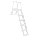 XtremepowerUS Deluxe Adjustable Above-Ground Pool Ladder – Fits 48–52″ Pools, Non-Slip Steps & Safety Handrails