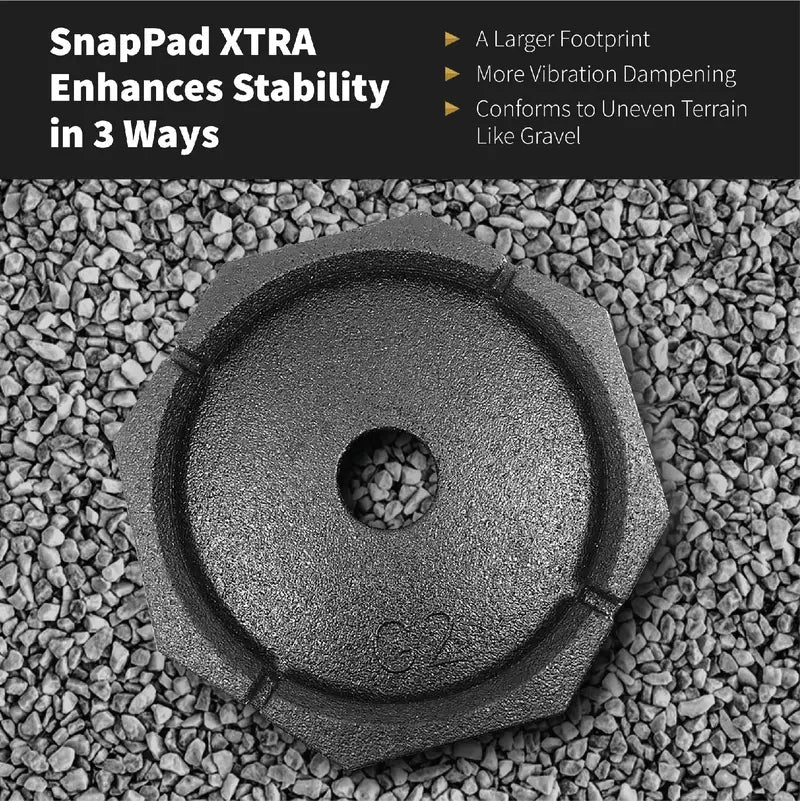 SnapPad Xtra 9-Inch Round RV Leveling Jack Pads – 6-Piece Set