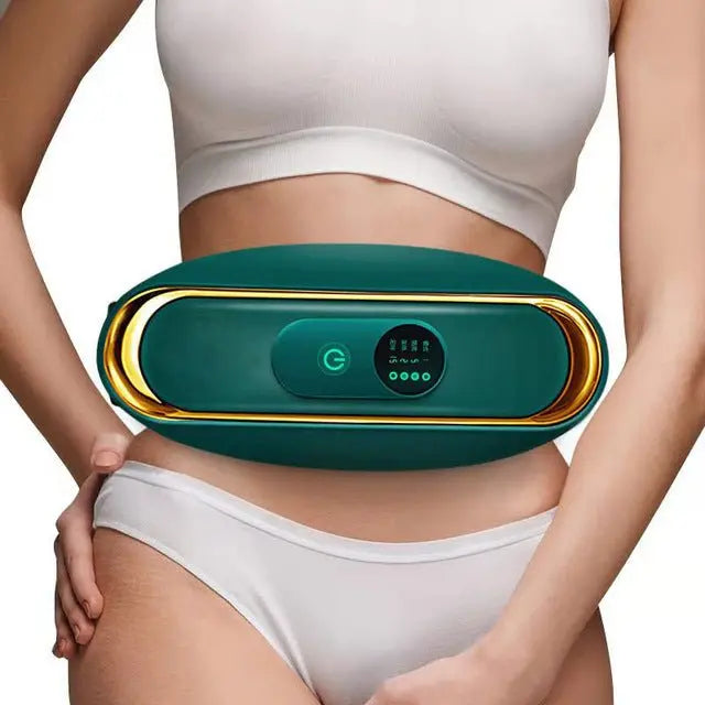 Rechargeable Abdominal Massage Belt – Heat + Vibration Therapy