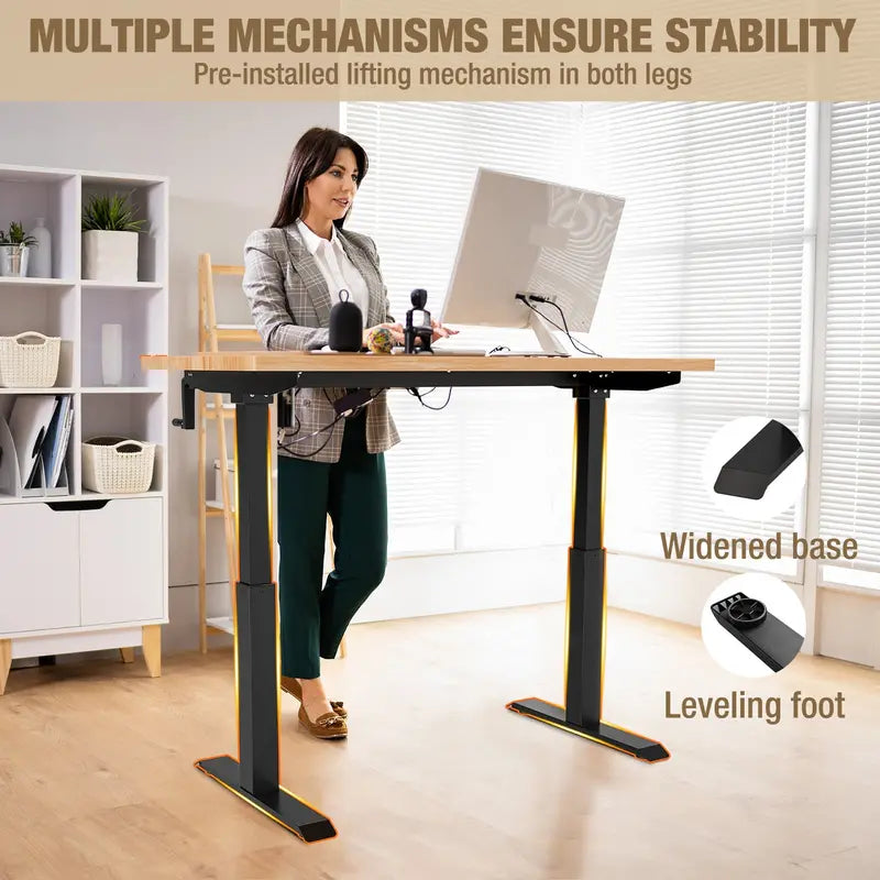WORKPRO Adjustable Crank-Height Workbench – 47.2″ x 23.6″, 300-LB Load Capacity