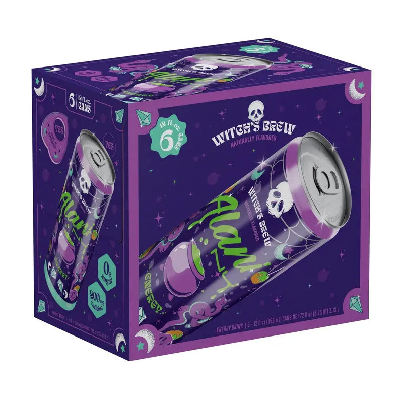 Witch's Brew Sugar-Free Energy Drink – 12-Fl-Oz Cans, 6-Count
