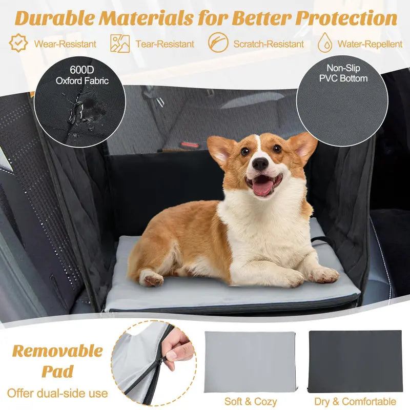 Waterproof Dog Car Seat Cover for Small to Medium Breeds