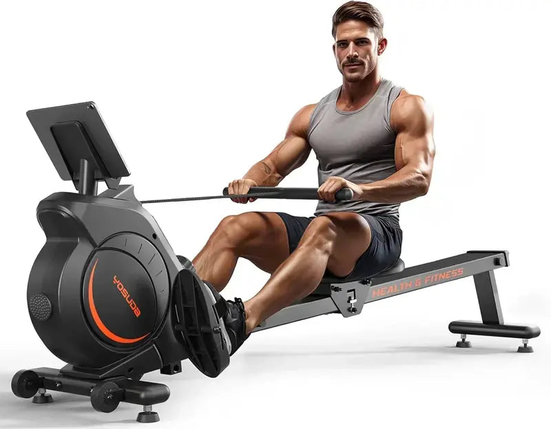 YOSUDA Magnetic/Water-Resistance Rowing Machine – App-Connected & Bluetooth Enabled