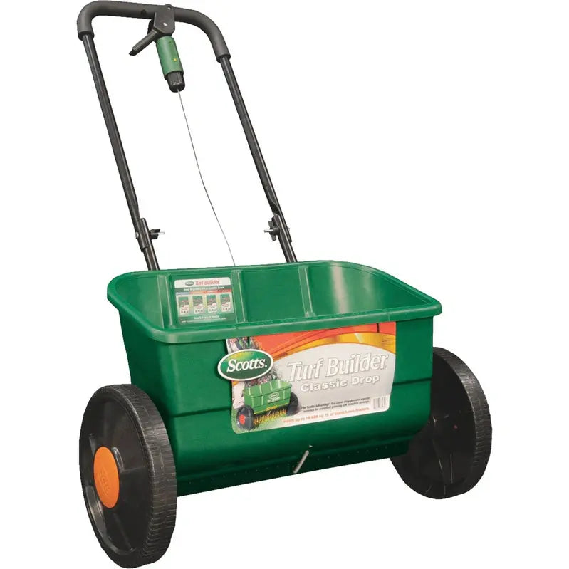 Scotts Turf Builder Classic Drop Spreader – Precise Manual Broadcast for Seed & Fertilizer