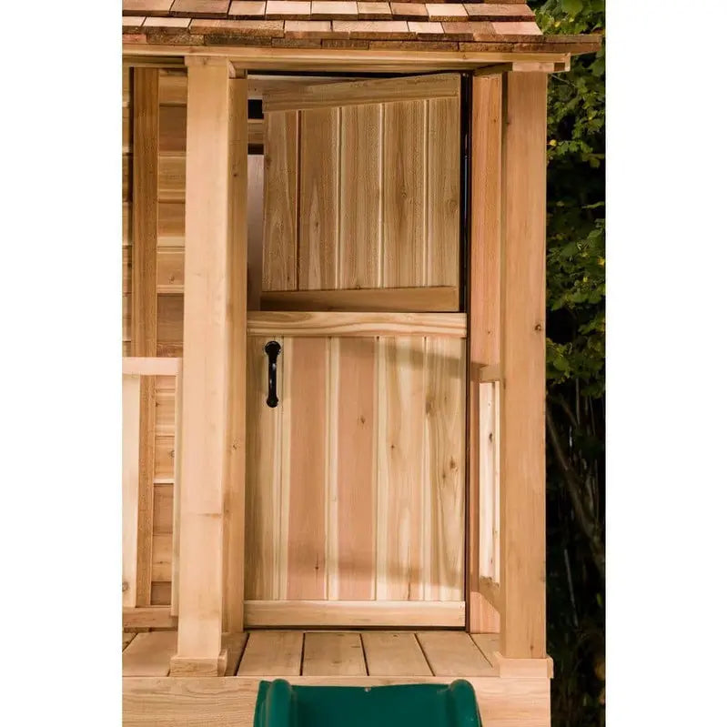 Little Squirt Cedar Backyard Playhouse by Outdoor Living Today – 6-Foot Wooden Play Structure