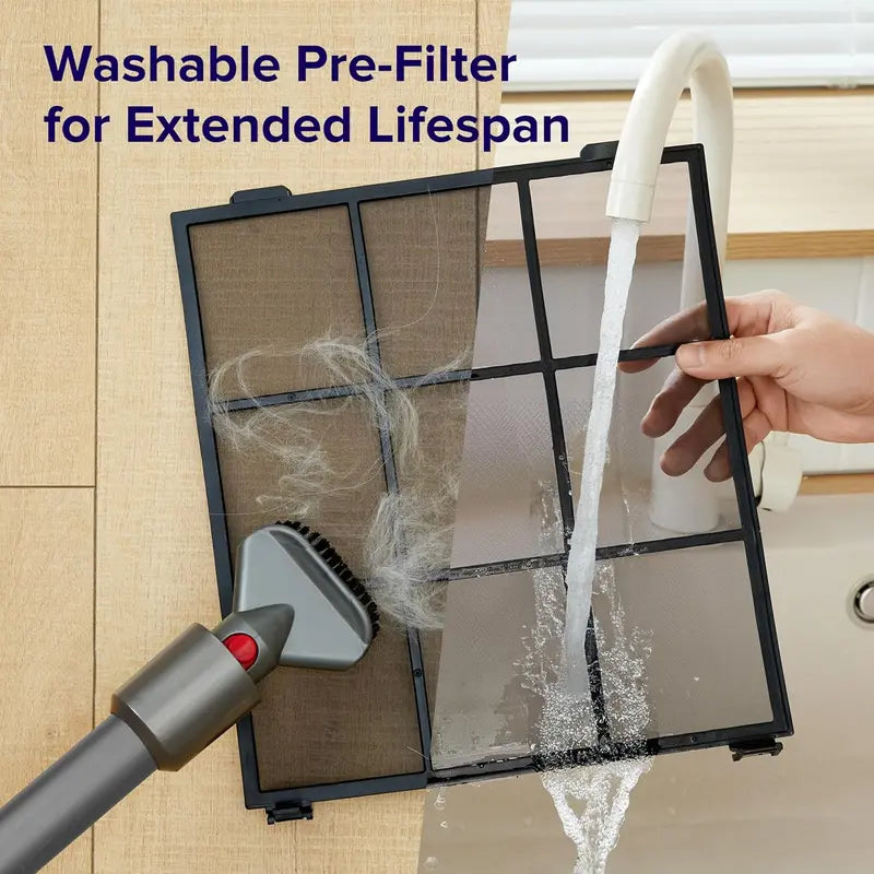 Large-Room Air Purifier – Real-Time Air Quality Monitor, Washable Pre-Filter, Pet-Safe Design