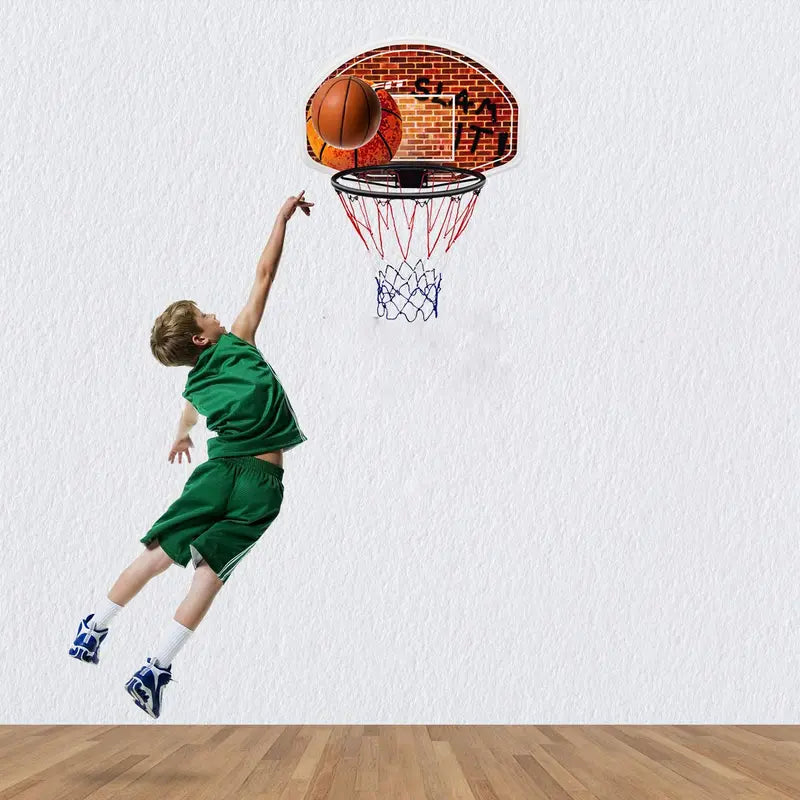 Wall-Mounted Mini Basketball Hoop – 29″ x 20″ Portable Backboard for Indoor or Outdoor Use