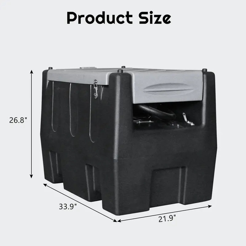 Zimtown Portable Diesel Tank, 58 Gallon Diesel Tank, Portable Fuel Tank, Black