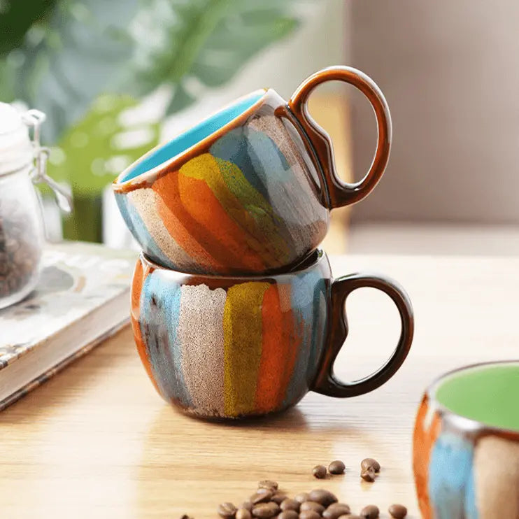 Zonema Kokoro Dual Mug Set – Two Complementary Ceramic Espresso Cups