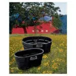 Rubbermaid FG424500BLA Livestock Tank – 150-Gallon Plastic Stock Trough (2025)