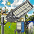 SolarBright 8000W Solar Street Light 2-Pack, 600000 Lumens, Dusk-to-Dawn, Waterproof, Energy-Efficient, 3-Year Warranty
