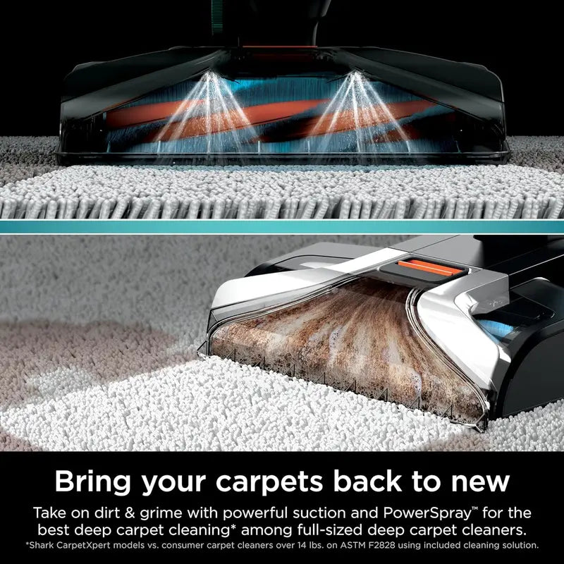 Shark CarpetXpert EX201 Cleaner – Cyan Deep-Cleaning Machine with StainStriker Tech & Pet-Focused Tools