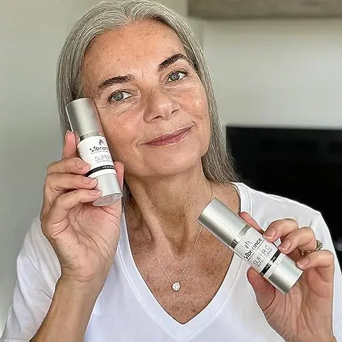 Vibriance Super C Serum – USA-Made Anti-Aging Vitamin C Formula for Mature Skin; Hydrates, Firms, Brightens – 1 fl oz ×2