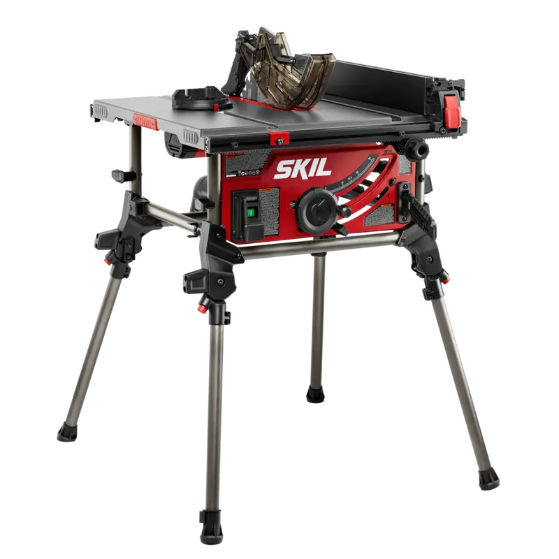 SKIL Jobsite Table Saw with Integrated Foldable Stand, 10, 15 Amp, 25-1/2” Rip Capacity