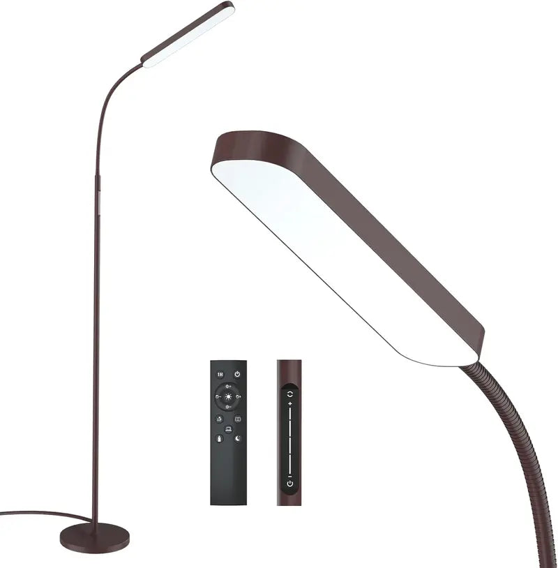 Smart LED Floor Lamp with Color-Temperature Control & Remote