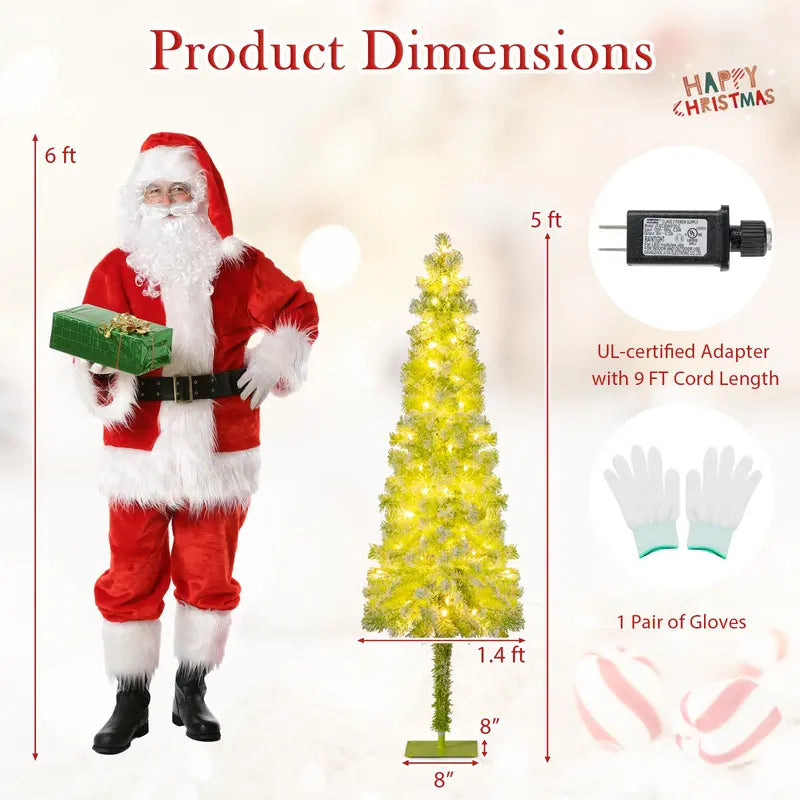 Whimsical Bendable Christmas Tree – 5', 6', or 7' Grinch-Themed Flexible Fir Option