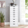 Wooden Lateral File Cabinet – Mobile Office Storage Unit with Locking Drawers