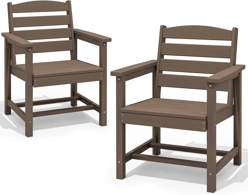 SERWALL HDPE 7-Piece Outdoor Dining Set — All-Weather Aluminum Frame Dining Table and Chair Collection