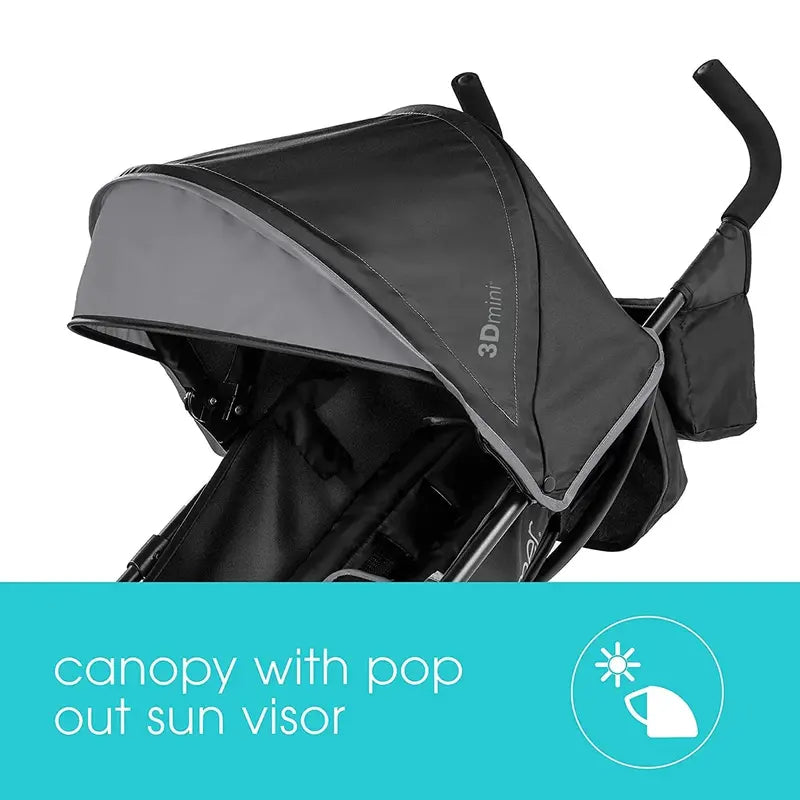 Lightweight Convenience Stroller – Blue/Black Foldable Infant Carrier for Easy Transport