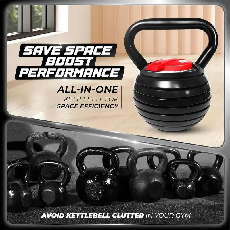 Yes4All Adjustable Kettlebell Handle – Convertible Weight System with Grip Options