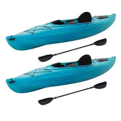 Lifetime Guster 100 Sit-In Kayak – 2-Pack for Recreational Paddling