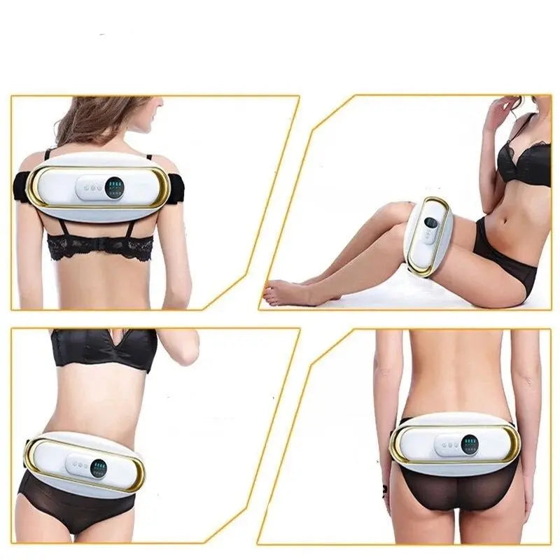 Rechargeable Abdominal Massage Belt – Heat + Vibration Therapy