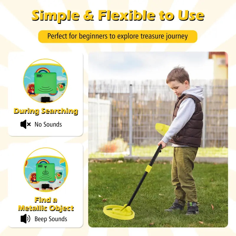 Kid-Friendly Metal Detector Toy with Educational Features