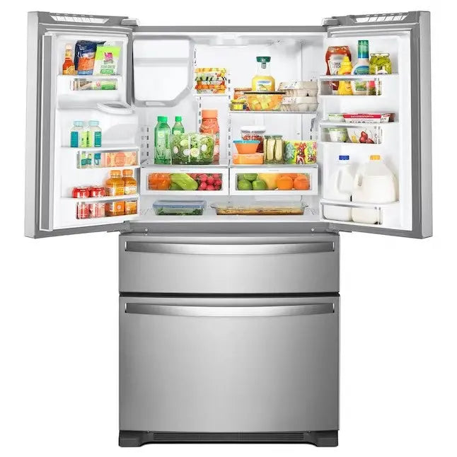 Whirlpool 4-Door French Door Refrigerator – 24.5 Cu. Ft., Fingerprint-Resistant Stainless Steel, Ice Maker & ENERGY STAR® Certified