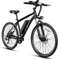 Jasion EB5 Adult Electric Mountain Bike – 40-Mile Peak Range, 20 MPH Commuter E-Bike with All-Terrain Capability