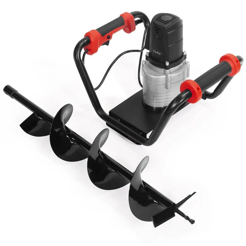 XtremepowerUS 1500W Electric Post Hole Digger – 6-Inch Auger Bit, Anti-Vibration Grip & Safety Lock for Fencing & Landscaping