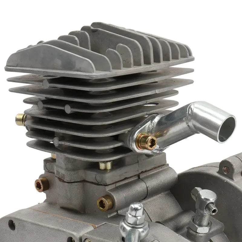 Zimtown 80cc 2-Stroke Engine Bike Motor Kit for 26″ Bicycles, Silver White