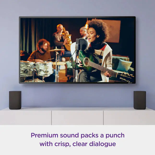 Roku Wireless Smart Speakers – 2-Pack, 80-Watt Indoor Portable Audio System
