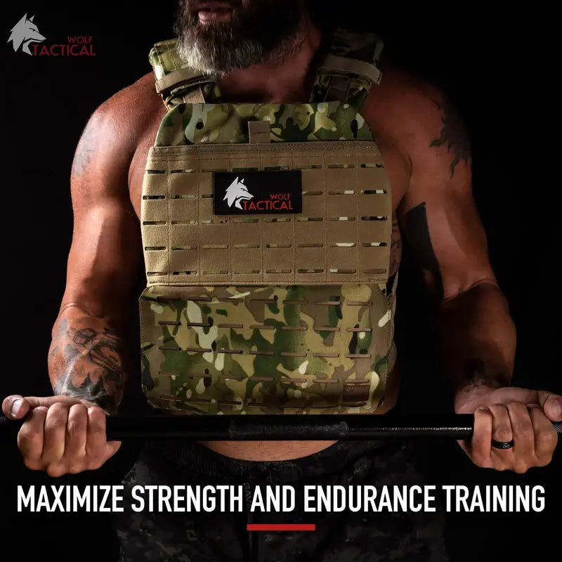 WOLF TACTICAL 8.75LB Steel Weight Vest Plates – Pair for Enhanced Workouts