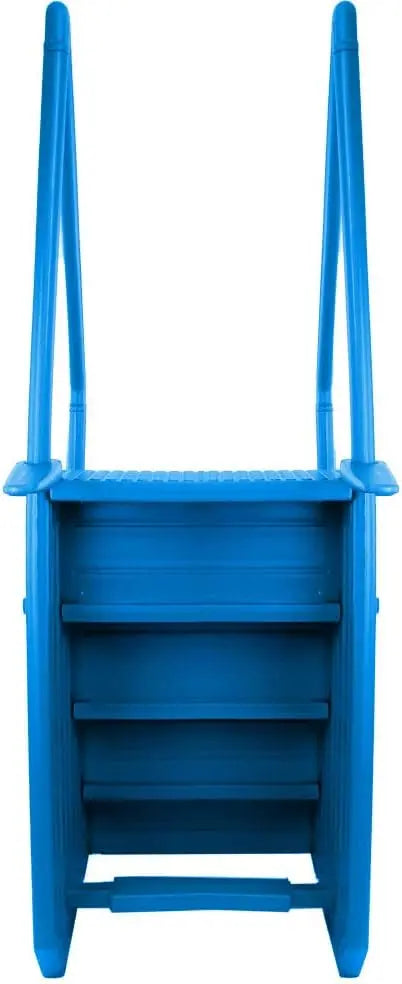 Select Anti-Slip In-Pool Steps – Gray, Deck-Mountable for 48–54″ Above-Ground Pools, 300-Lb Capacity