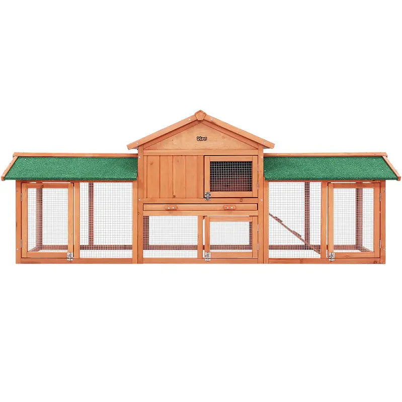 Large Eco-Friendly Wooden Pet Hutch – Waterproof i.Pet Outdoor Animal Housing