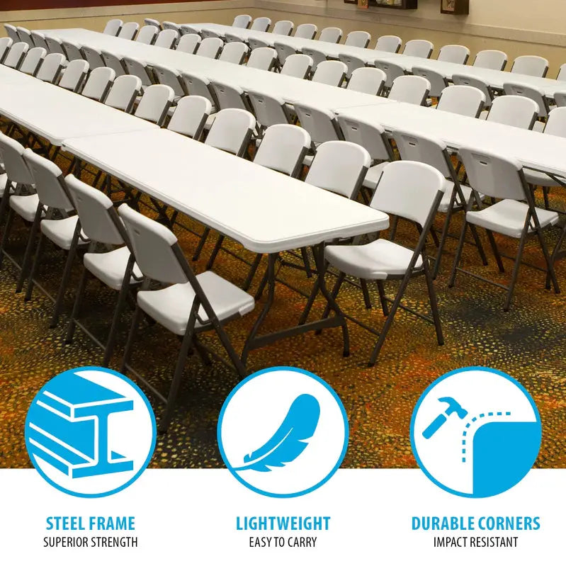 Lifetime Folding Table and Chair Set – Bulk Pack of 108 for Events, Catering, or Large Gatherings