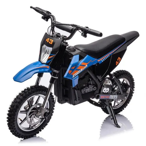 Youth 36V Electric Off-Road Bike – 350W Brushless Motor, 175 lb Capacity, Blue Finish
