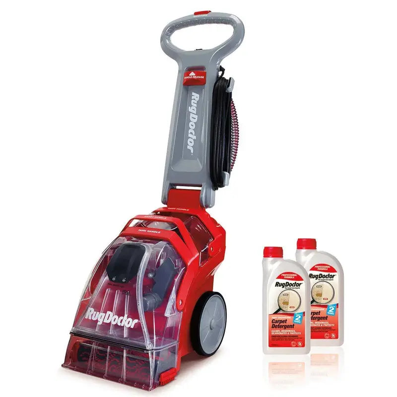 Rug Doctor Deep Clean Carpet Washer – Includes Two 1L Detergent Bottles