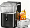 Kismile Silver Nugget Ice Maker – 35 lb/Day, Crushed Ice Option, One-Touch Controls, Self-Cleaning for Home Use