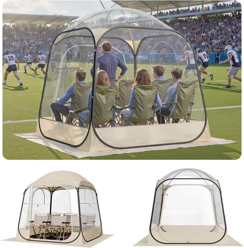 VEVOR Clear Bubble Pop-Up Sports Tent — 8 Size Options for 1–6 People