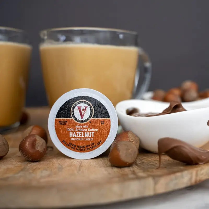 Victor Allen's Hazelnut Medium Roast K-Cup Pods – 80-Count Flavored Arabica for Keurig