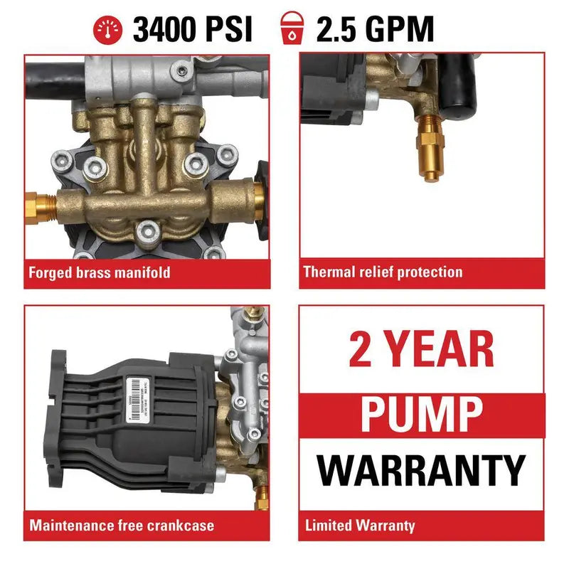 SIMPSON 90029 3400 PSI 2.5 GPM Axial Cam Pump Kit – OEM Technologies