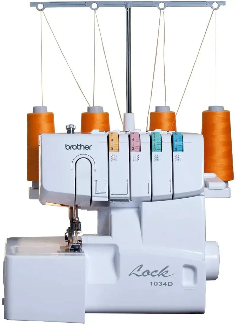 Juki 1034D Heavy-Duty Serger – Metal-Frame Overlocker, 1300 SPI, Removable Trim Catcher, 3 Feet Included