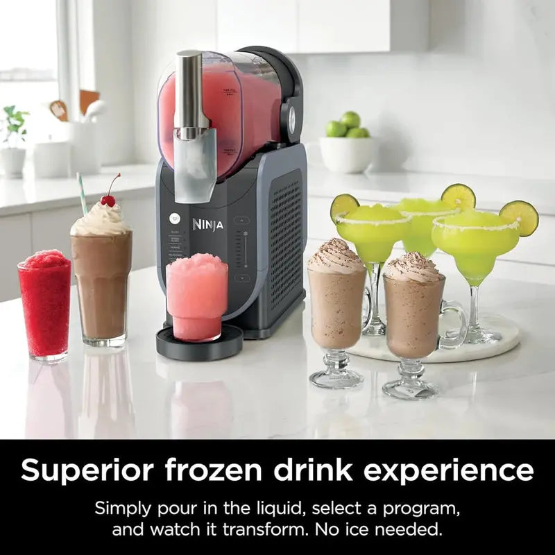SLUSHi FS301 Frozen Drink Machine – 88 oz, 5 Presets, RapidChill Tech (Black)