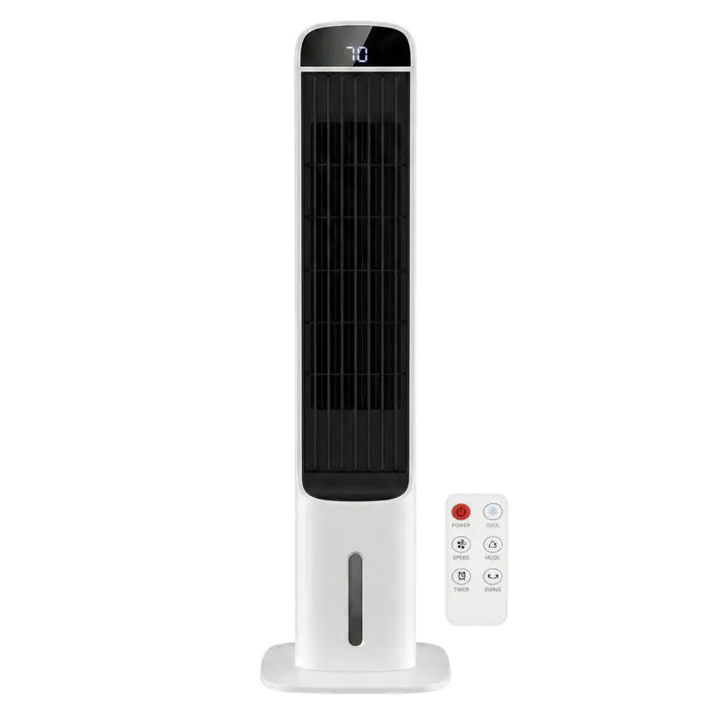 Smart Evaporative Air Cooler with Touch Controls, Adjustable Timer, and Portable Design