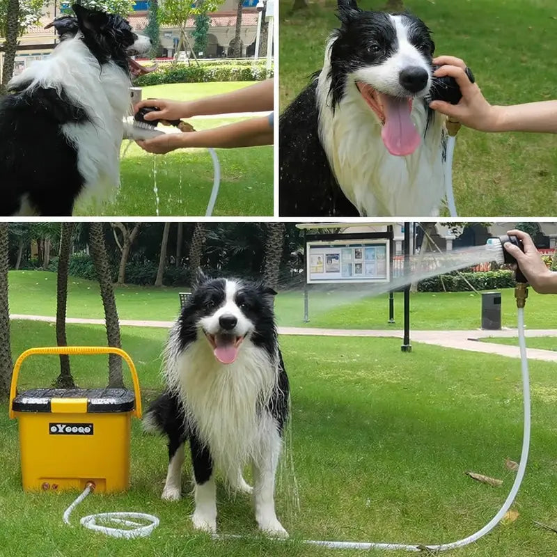 Rinse Kit Portable Rechargeable Camping Shower with Pump, Shower Head & 5-Gallon Tank – Electric Outdoor Shower System