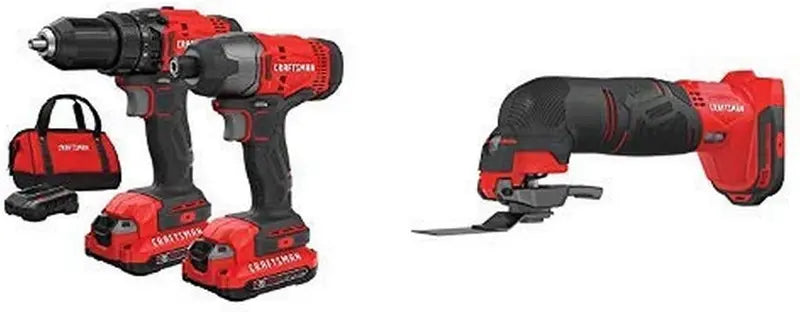 V20 MAX Cordless Drill & Impact Driver Combo — 2-Battery Kit with Fast Charger & All-in-One Power Tools