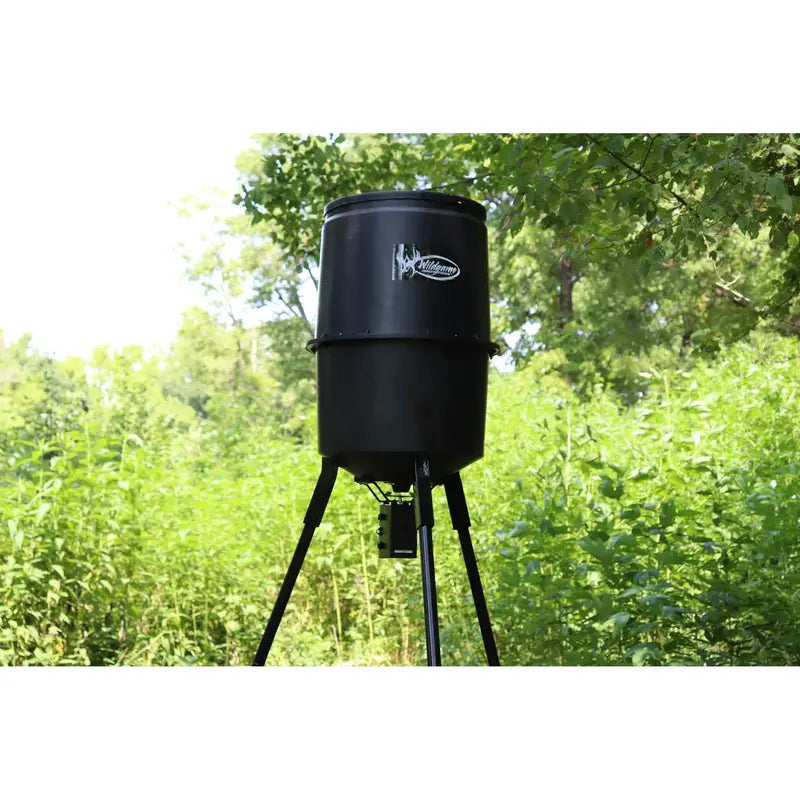 Wildgame Innovations Quick Set 30-Gallon Game Feeder – Automatic Timer, Weather-Resistant Design for Hunting & Wildlife Use